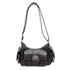 Bolsa de Moto Retrô Nicho Nova da Moda Primavera 2026, Bolsa de Ombro Transversal de Grande Capacidade Elegante para o Dia a Dia