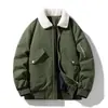 26 Otoño/Invierno Tallas Grandes Algodón - 8XL Cuello de Borrego Chaqueta Tallas Grandes Chaqueta de Invierno para Hombre Ropa de Algodón con Relleno de Plumas Chaqueta de Béisbol