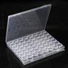 Caixa de armazenamento de joias para nail art ferramentas de unha acabamento pequenos acessórios classificação 56 grades pequenas independentes não vaza strass