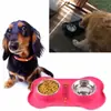Venta Directa de Fábrica Esterilla de Silicona para Mascotas con Doble Tazón de Acero Inoxidable Tazón para Perros Esterilla para Mascotas Tazón Antideslizante