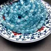 Nuevas Cuentas Redondas Azules Transparentes de Vidrio Estallado para Manualidades Hechas a Mano Cuentas Agrietadas Tipo Antiguo Accesorios para Joyería Productos Semi-Terminados