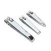 Cortador de Unhas de Aço Inoxidável para Manicure com Bordas Planas e Anguladas, Peça Única para Uso Doméstico, Ferramenta para Aparar Unhas, Em Estoque para Atacado, Pedicure