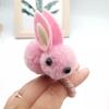 Estilo coreano ins pequeno bonito tridimensional coelho pelúcia orelhas de coelho hairpin outono e inverno anel de cabelo corda de cabelo das mulheres acessórios de cabelo das crianças