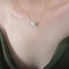 Collar con colgante de jade hetiano de estilo chino, personalidad versátil, temperamento, Reina Madre, acero de titanio, oro de 18 quilates, joyería de hip hop al por mayor