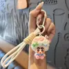 Chaveiro Tendência do Shin-Chan com Corda Trançada, Pingente de Mochila Boneco Shin-Chan, Pingente de Boutique