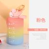 Vaso de Agua de Gran Capacidad Dunton Bucket Botella Deportiva para Niños Verano Fitness Ton Cubeta Ton Resistente a Altas Temperaturas Vaso Espacial con Popote