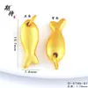 Collar Colgante Pez Amarillo Pequeño Técnica Antigua Chapado en Oro Estilo Xiaohongshu, un Símbolo de Prosperidad y Buena Fortuna, Cadena para Suéter, Regalo para Novia