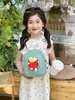Nova Bolsa Infantil 2024 Meninos e Meninas Mochila Pequena Casual para Exterior Desenho Animado Hambúrguer Batatas Fritas Mochila de Pendurar