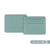 Portatarjetas Pequeño de Gran Capacidad Transfronterizo Hecho de Cuero PU, Personalizable con Logo, Ranuras Múltiples para Tarjetas, Portatarjetas Pequeño de Cuero con Cuatro Ranuras para Tarjetas, Funda para Tarjeta