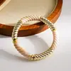 Pulsera de Acrílico con Empalme en Espiral Transfronteriza Europea y Americana, Diseño Personalizado y Elegante, Joyería de Gama Alta de Nicho de Lujo Ligero