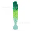 Fibra química de tres colores, cuatro colores, cinco colores, degradado, seda de alta temperatura, trenza grande, trenza jumbo, trenza burbuja, material para trenzas de cabello