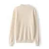 Suéter de Caxemira Pronto para Vestir Gola Alta Meia-Calça Feminino Outono e Inverno Pulôver Quente Camisa Básica Tricotada em Lã Roupa Íntima Sem Costura de Manga Longa