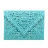 Lindo cartão de casamento com corte a laser, cartão de felicitações com envelope de renda estilo europeu, convite de casamento, cartão de felicitações de feriado, em estoque