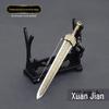Espada de Xuanyuan, o traço do céu, a famosa espada antiga em torno da espada de Xuanyuan, modelo de arma de 10 cm