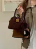 Bolso de mano retro mate de moda para mujer, nueva colección 2026, exquisito bolso tote mini versátil, bolso cruzado, bolso de mano pequeño para salidas