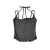 921-25 Primavera Novo Estilo Europeu e Americano Bronzeamento Renda Especiarias Sexy Alça Pescoço Pequeno Camisola Colete
