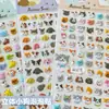 Pegatinas de Dibujos Animados de Doble Capa Tridimensionales para Decoración de Agenda, Pegatinas Lindas de Algodón Burbuja de Dibujos Animados, Pegatinas Creativas para Niños al por Mayor