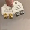 Pendientes de Plata 925 con Cierre de Mariposa, Diseño de Nicho Europeo y Americano, Trenzado Metálico Irregular en Forma de C, Estilo Minimalista, Pendientes de Alta Gama para Mujer