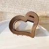 Pinza para el cabello de lujo de alta gama en color marrón, tamaño grande nuevo para cabello grueso, pinza de tiburón para recogidos en la parte posterior de la cabeza, accesorio para el cabello de uso diario