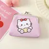 Linda Caricatura Gato Durazno Billetera para Monedas Bolsa Sorpresa Mini Bolsita para Monedas Bolsa de Almacenamiento para Auriculares Labial Muñeco de Máquina de Garra Regalo