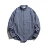 Yidao Vintage 26 Primavera Nova Design de Nicho Retrô Japonês Bolso Patch Xadrez Casual Solta Camisa de Manga Longa