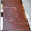 Vestíbulo de Entrada de Acero Inoxidable para Restaurante y Club, Decoración del Hogar Sala de Estar, Biombo Pintado Grande Estilo Chino Rojo