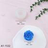 Molde de silicona con forma de flor de rosa para aromaterapia, para velas de yeso, para hornear pasteles de chocolate