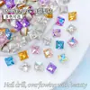 Decoración de Accesorios para Uñas con Diamantes de Forma Especial y Punta Cuadrada de 8 mm Material Brillante Pequeño Desgastable para Uñas Diamante para Uñas al por Mayor