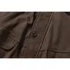 Chaqueta de Trabajo con Solapa de Lana de Cordero Estilo Retro Japonés Rumeng para Hombres y Mujeres Invierno Holgada de Moda Marca Versátil Casual Abrigo de Algodón