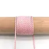 Em estoque corda de poliéster 2mm com núcleo torcido, corda de guarda-chuva mesclada, puxador de bolsa, tecelagem manual, corda para pendurar DIY, decoração de cauda de puxar à prova de vento, pingente de gota
