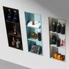Nicho de TV multicapa para baño de acero inoxidable empotrado en la pared del baño gabinete de TV panel de exhibición de piedra decorativa para pared