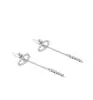 Pendientes elegantes y únicos de estilo coreano, un pendiente colgante de borla de circón largo súper etéreo de dos vías de uso