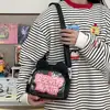 Bolsa Nova Fofa de Verão 2025 Bolsa Feminina Estudante Pequena Fresca e Doce Bolsa de Ombro Estilo Japonês Estilo Preppy Bolsa Transversal