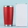Termo de acero inoxidable 20 oz Taza para coche vacío taza de café frío gran capacidad taza de hielo taza de coche portátil