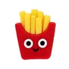 Caneta Neutra Criativa Batata Frita Cola Hambúrguer Sorvete Formato Fast Food Cabeça de Silicone Desenho Animado Tampa de Caneta Neutra