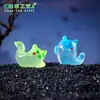 Nuevo producto transfronterizo: adorables figuritas de fantasmas pequeños coloridos de Halloween, adornos decorativos para manualidades, accesorios para colgar y decoraciones de paisajes en miniatura