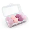 Esponja de Maquiagem Colorida Embalada, Esponja de Maquiagem, Puff para Pó de Uso Duplo Seco e Úmido, Super Macio com Caixa de Armazenamento