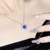Versa TikTok live popular terno de colar esmeralda micro cravejado zircônio anel aberto brincos de tacha tesouro colorido para mulheres