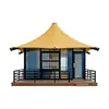 Resort de Acampamento ao Ar Livre, Área de Natureza Selvagem de Luxo, Instalação de Refeições, Hotel Tenda de Luxo de Dois Andares com Ponta Afiada para Natureza Selvagem