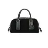 Moda Nueva 2025 Transfronteriza Bolso Boston Suave de Cuero y Terciopelo Nuevo Bolso Almohada Portátil para Hombro de Mujer para Viajes