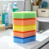 Esponja de limpeza, alta densidade, dupla face, esponja colorida para uso na cozinha, lavagem de louça e esfregar panelas e frigideiras, pano de limpeza espessado, bloco de esponja absorvente