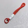Cordón Corto para Teléfono Móvil con Combinación de Colores Anudado Trenzado Llavero de Felpa Cordón Trenzado Sling Anti-Pérdida 15cm