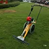 Cortador de grama de empurrar multifuncional quatro tempos pequeno a gasolina para limpeza de terreno jardim uso agrícola pomar cortador de grama