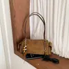 2026 Nova Bolsa Boston com Design de Nicho Textura da Moda Simples Grande Capacidade Camurça Bolsa de Ombro Único Transversal