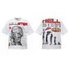 Moda Americana Transfronteriza Hellstar Serie Hellstar Camisetas Casuales de Algodón Impresas para Hombres y Mujeres Verano Sueltas de Manga Corta