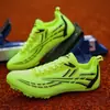 Zapatos de atletismo de velocidad profesionales con ocho clavos para hombre, zapatillas deportivas estudiantiles para mujer para exámenes físicos, clavos especializados para salto de longitud y carreras de media/larga distancia, comercio exterior