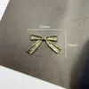 Acessórios Dourados Estilo Borboleta Vintage, Joias Elegantes Feitas à Mão, Capa de Celular DIY, Materiais para Decoração de Sapatos, Patches Simples com Base Plana