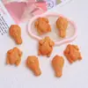 Pollo Frito Simulado Juguete de Comida Dibujos Animados Hecho a Mano Accesorios de Joyería DIY Pegamento de Crema Resina Accesorios Pequeños Material para Pasadores Venta al por Mayor
