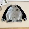 Nausicaä del Valle del Viento 2026 Primavera Nuevo Estilo Coreano Bloques de Color Bordado de Letras para Niños Chaqueta de Béisbol Elegante Abrigo para Niños Nueva Llegada
