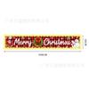 Banner de Feliz Navidad 2026 Estilo Nuevo Tela de Fondo Decoraciones para Fiesta Navideña Muñeco de Nieve Papá Noel con Tiras de Luz